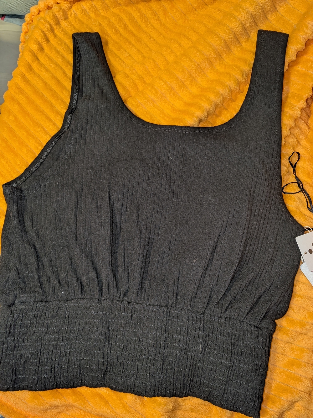 Known Supply Black Ribbed Scoop Neck Crop Top *Fits Small* - Picture 5 of 12